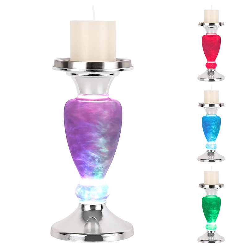 Облачна нощна лампа със свещ