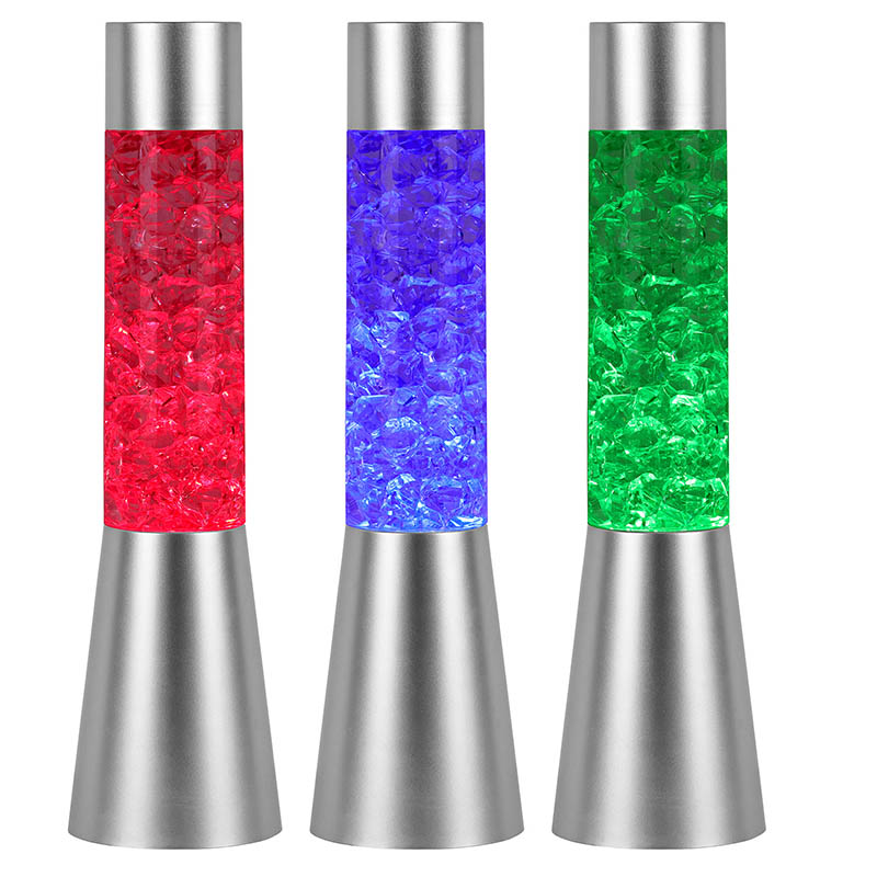 Променяща цвета течна бляскава нощна лампа с форма на лед