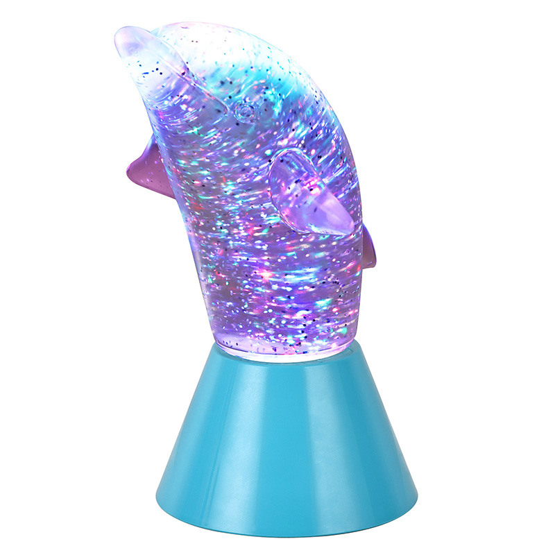 Подарък Dolphin Kid Glitter RGB Night Light