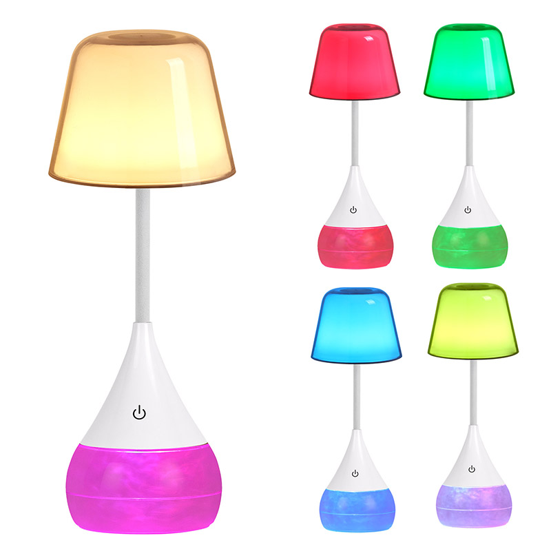 Елегантна и иновационна LED настолна лампа с форма на RGB