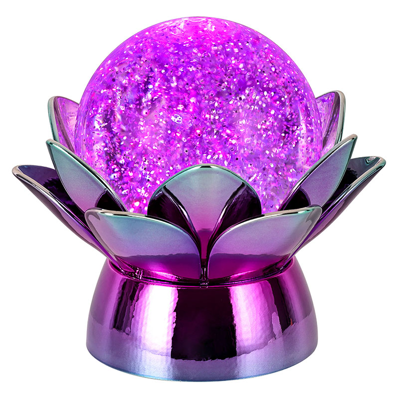 Елегантна нощна лампа Lotus Crystal Ball