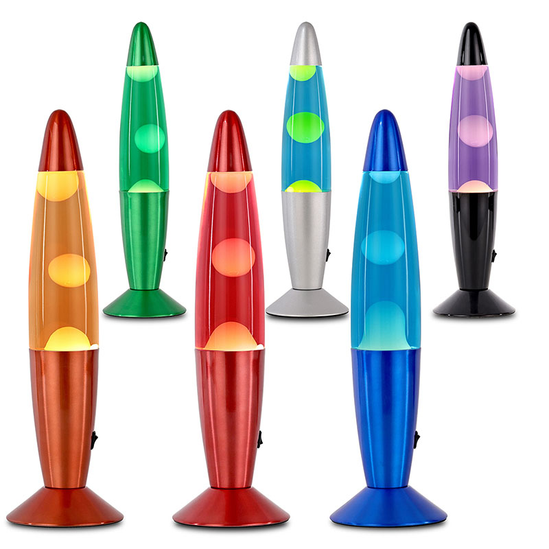 13-инчова Led Lava Lamp с метална глазура