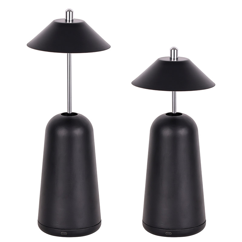 Модерна LED настолна лампа с регулируема височина на абажура