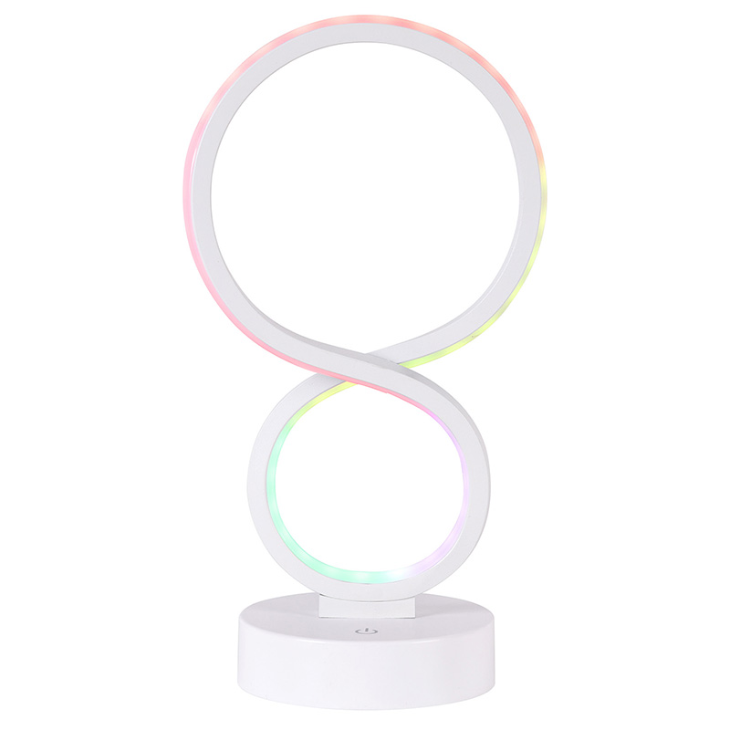 RGB светлинна led настолна лампа с 8 абажура
